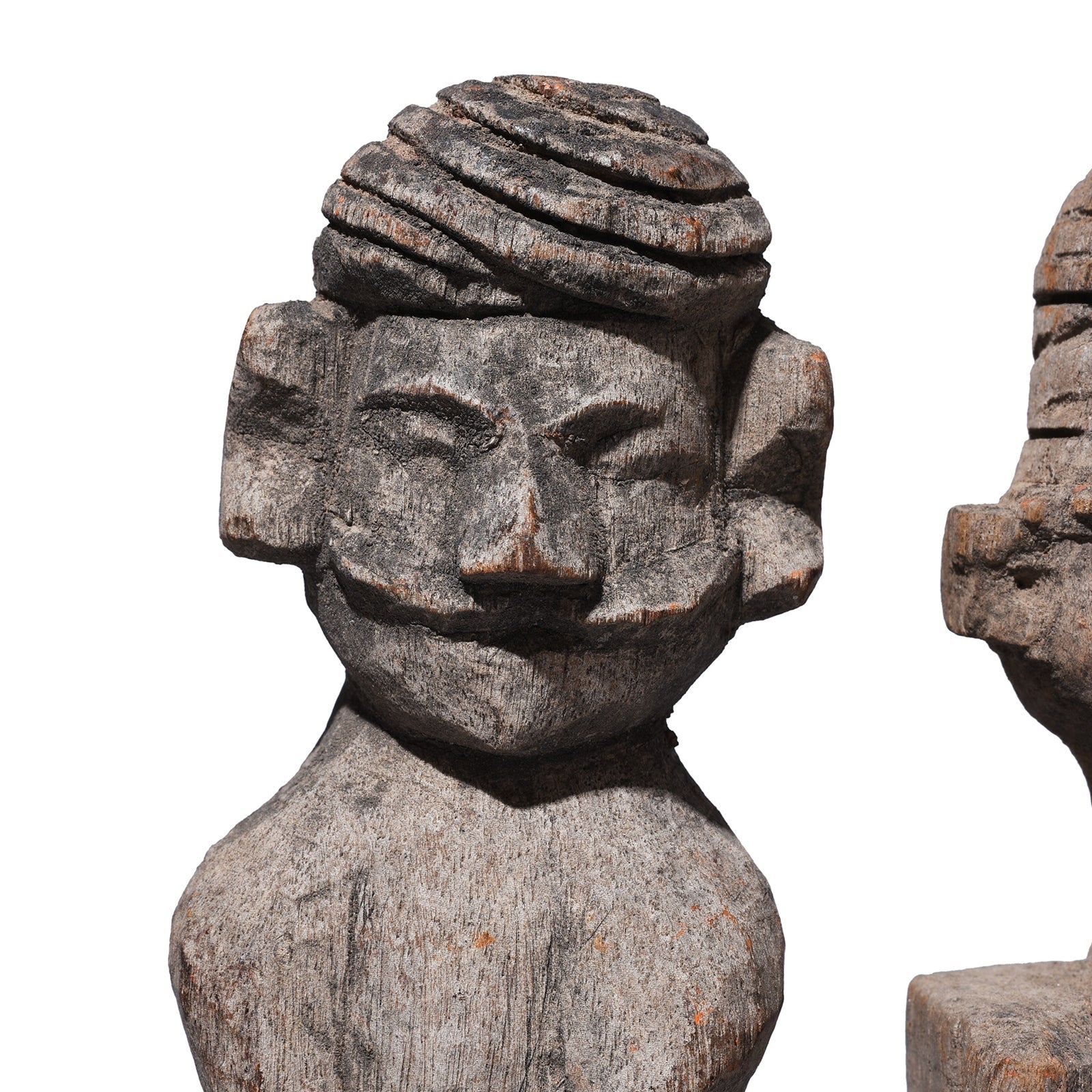 3 Gujarati Figures On Stand - Ca 1930