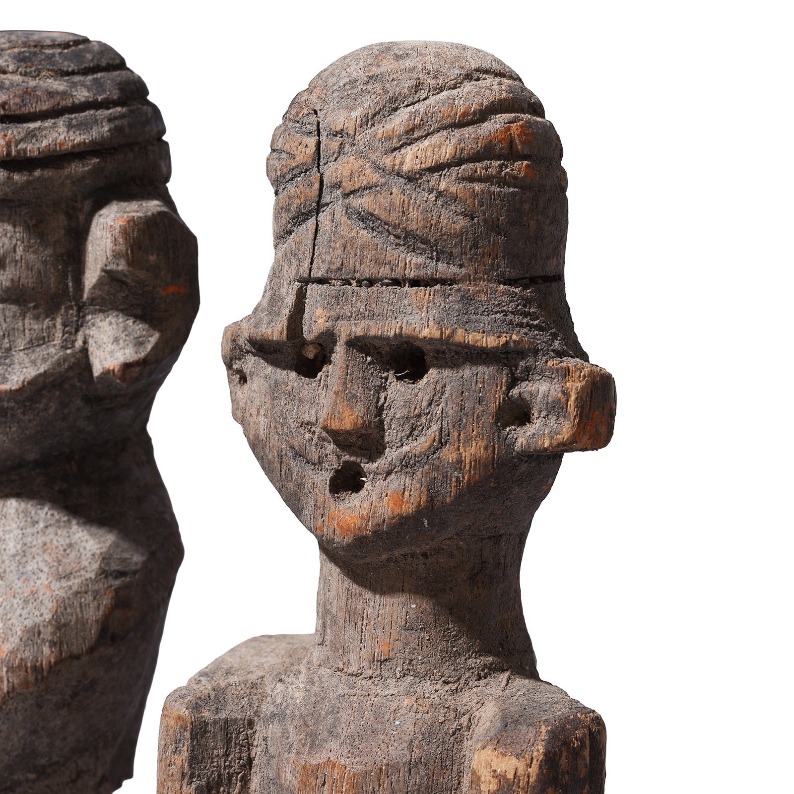 3 Gujarati Figures On Stand - Ca 1930