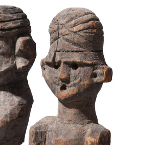 3 Gujarati Figures On Stand - Ca 1930