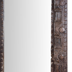 Indian Mirror Made from Old Architectural Teak
