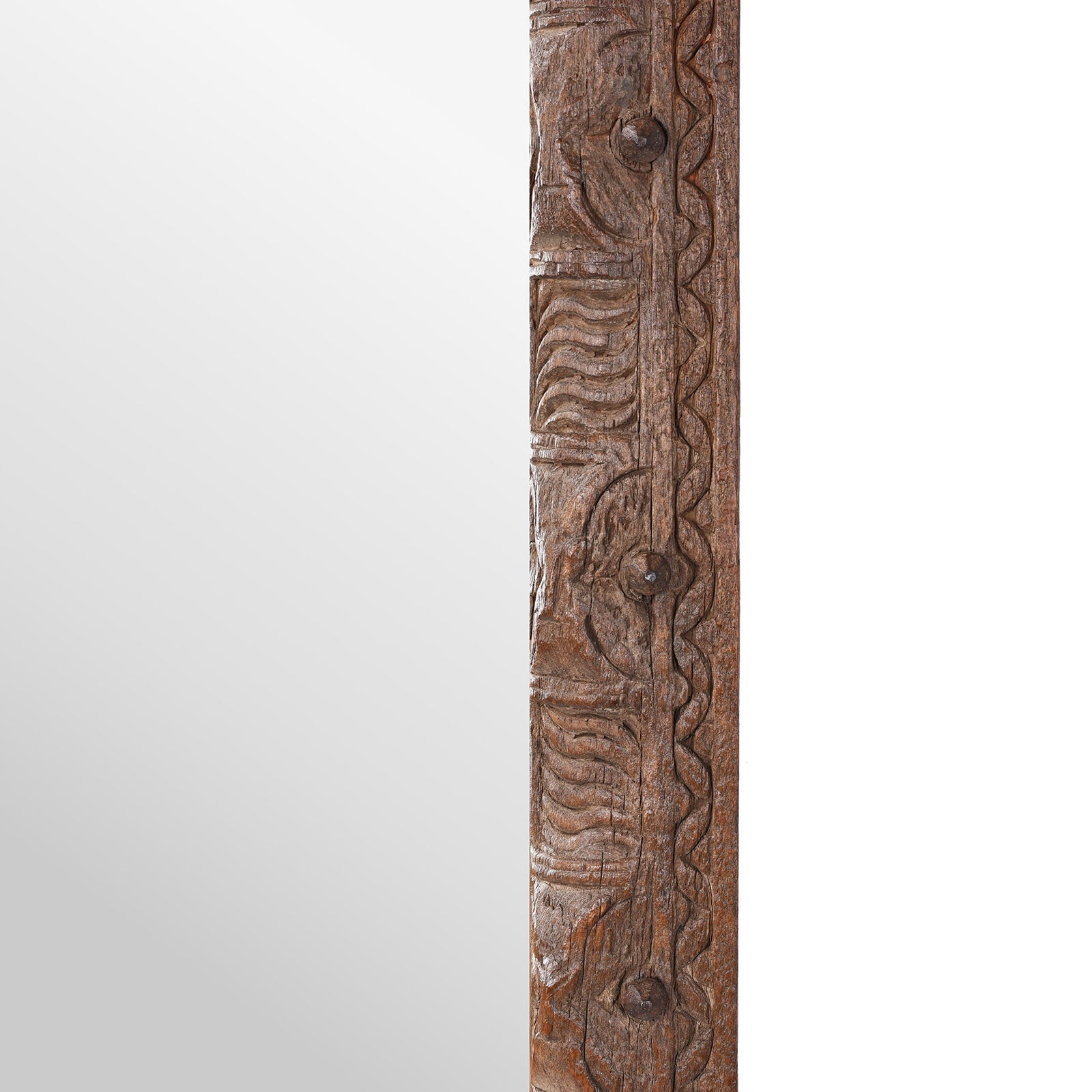 Indian Mirror Made From Old Architectural Teak
