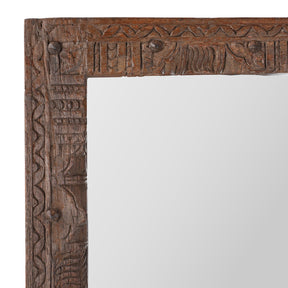 Indian Mirror Made From Old Architectural Teak