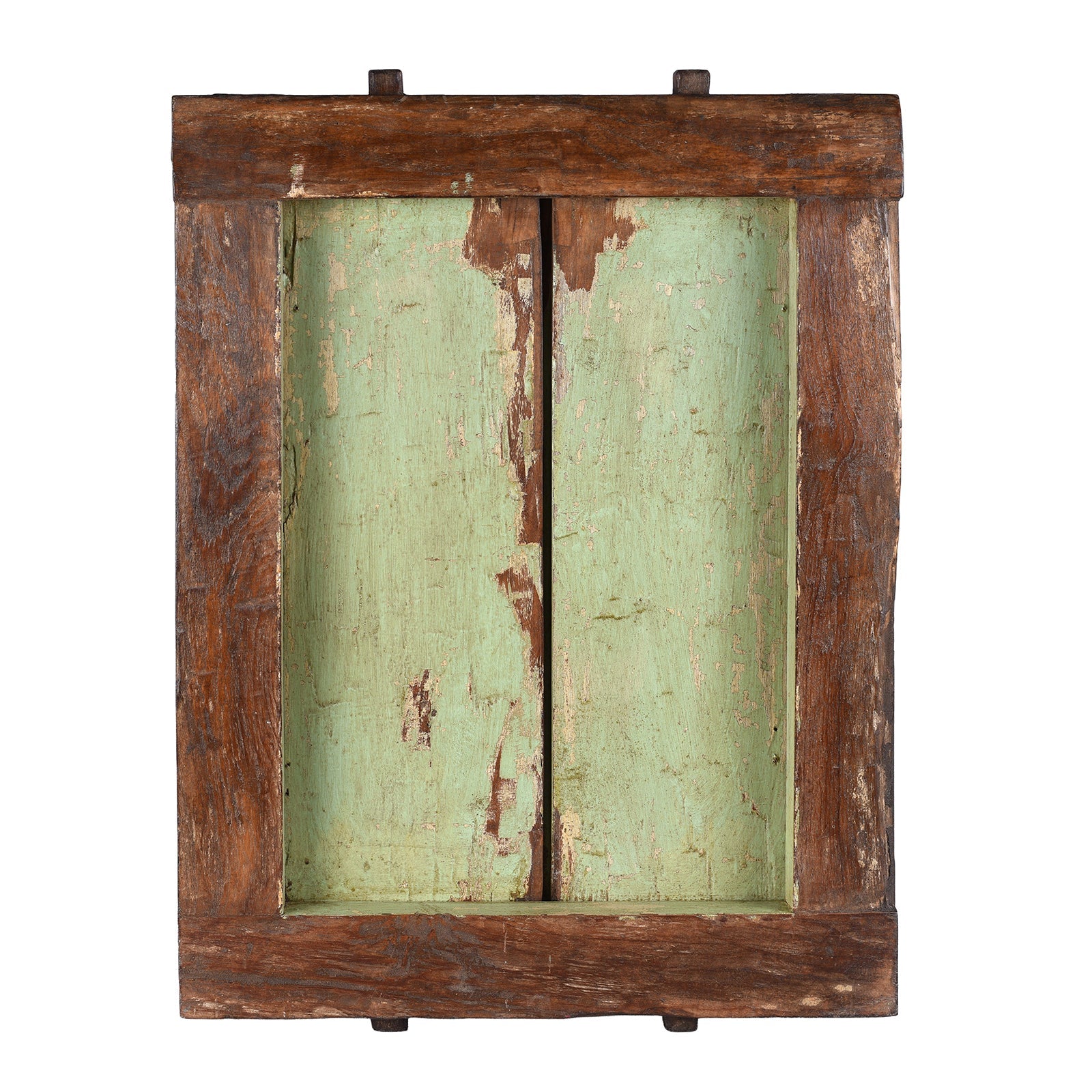 Old Window Painted Nandi Shutter With Later Painting