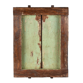 Old Window Painted Nandi Shutter With Later Painting