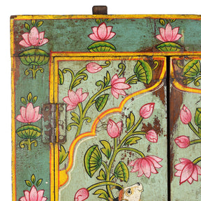 Old Window Painted Nandi Shutter With Later Painting