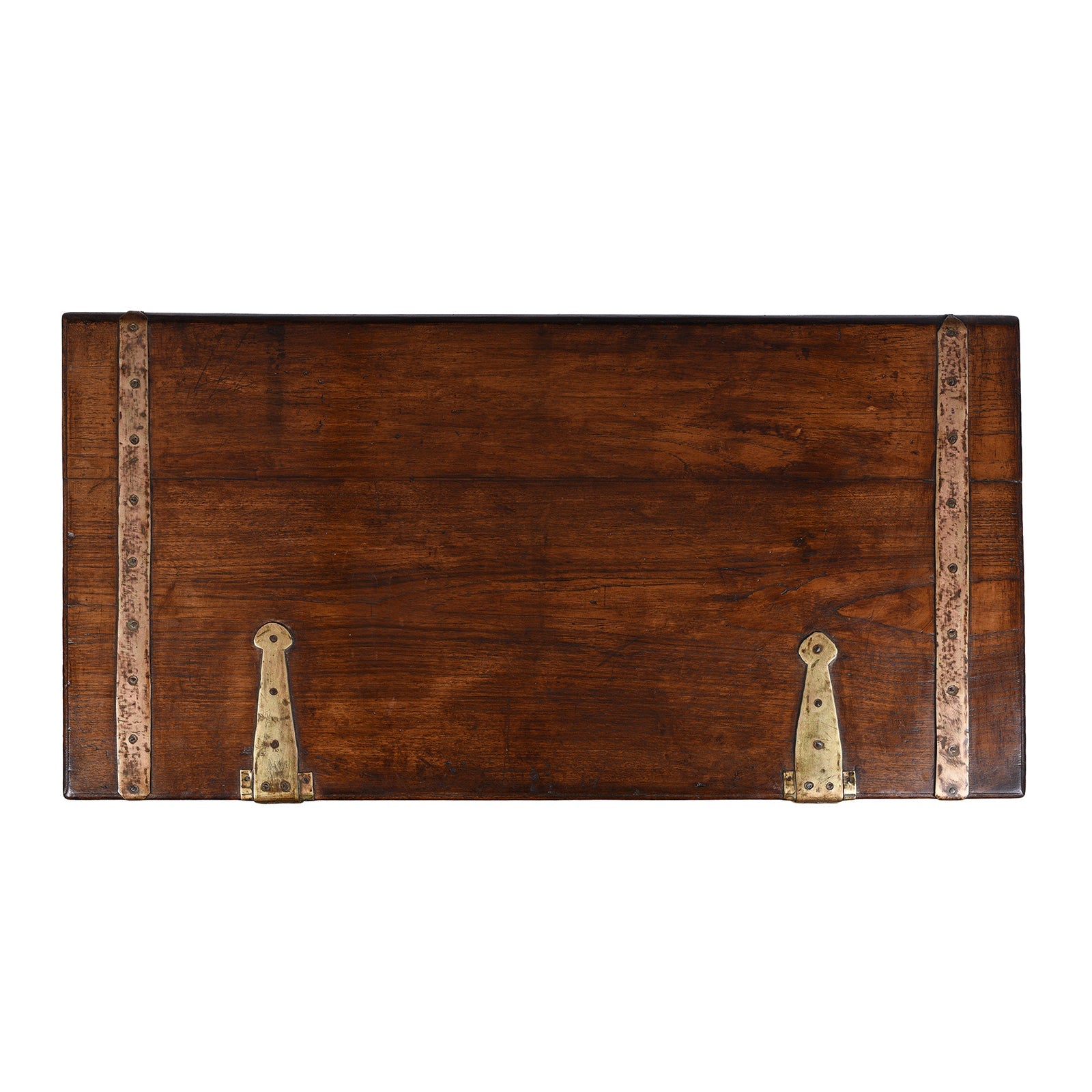 Brass Bound Military Chest From Kutch - 19th Century