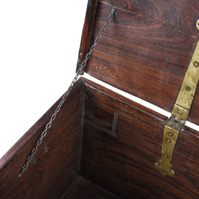 Rosewood Chest From Kutch - 19th Century