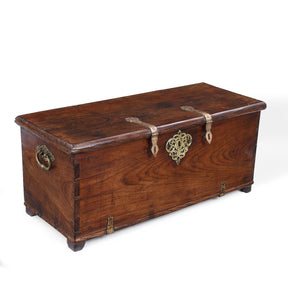 Rosewood Chest From Kutch - 19th Century