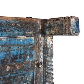 Carved Window Shutter From Nagaur - 19th Century
