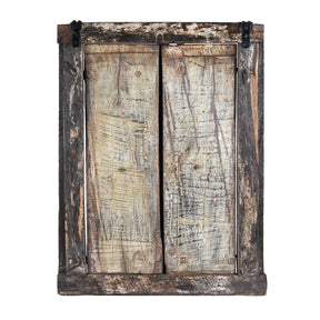 Carved Window Shutter From Nagaur - 19th Century
