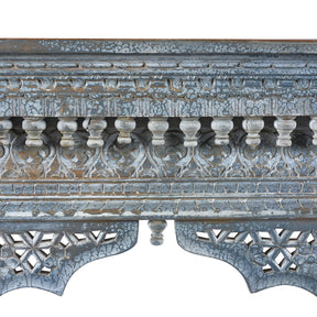 Blue Painted Mango Console Table