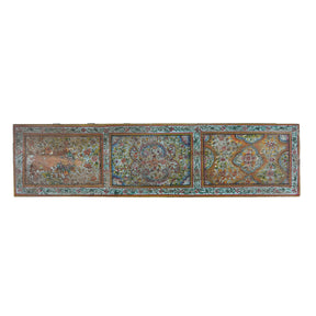Vintage Painted Indian Pithara Console Chest