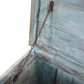 Vintage Painted Indian Pithara Console Chest