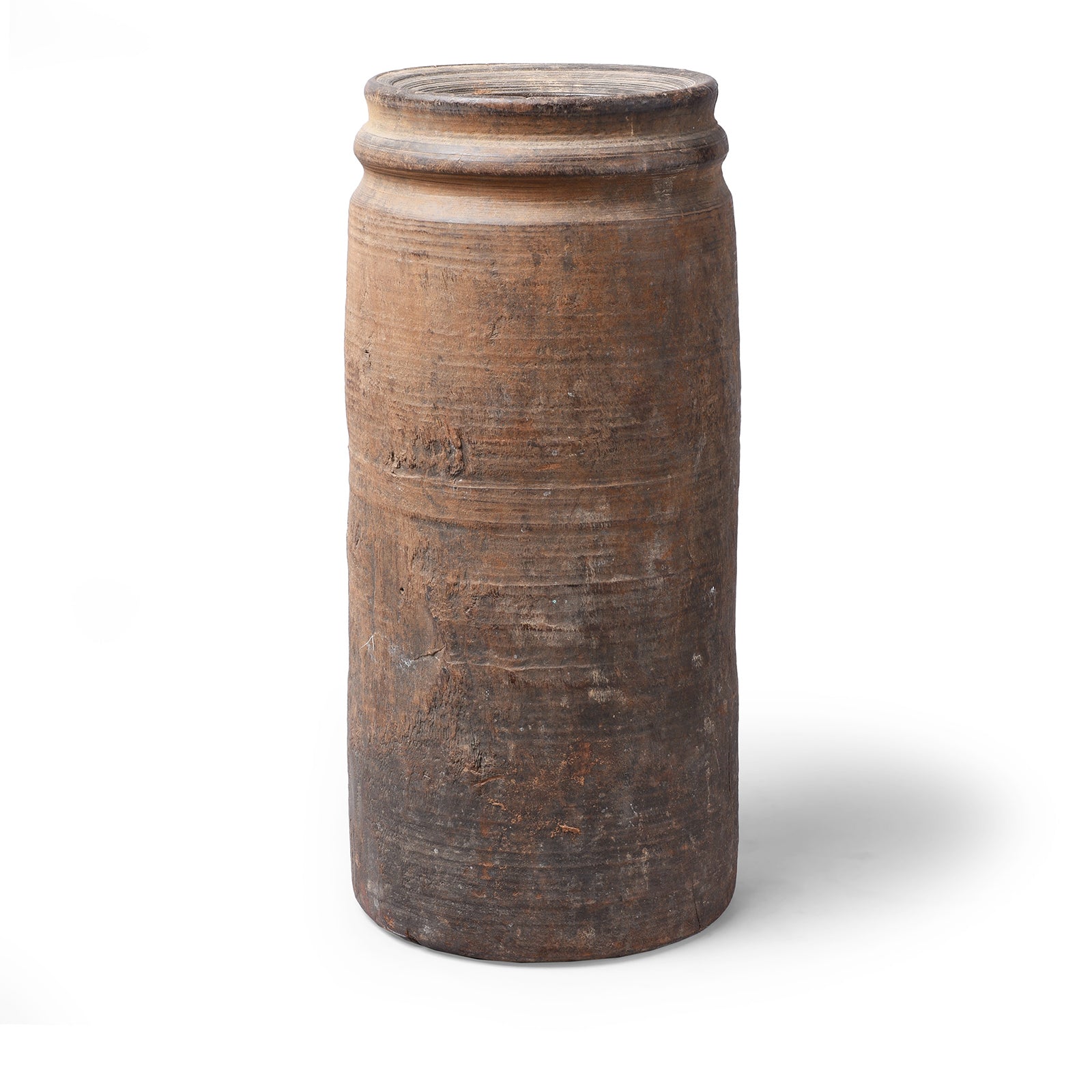 Old Wooden Milk Pot From Himachal Pradesh - Ca 1920