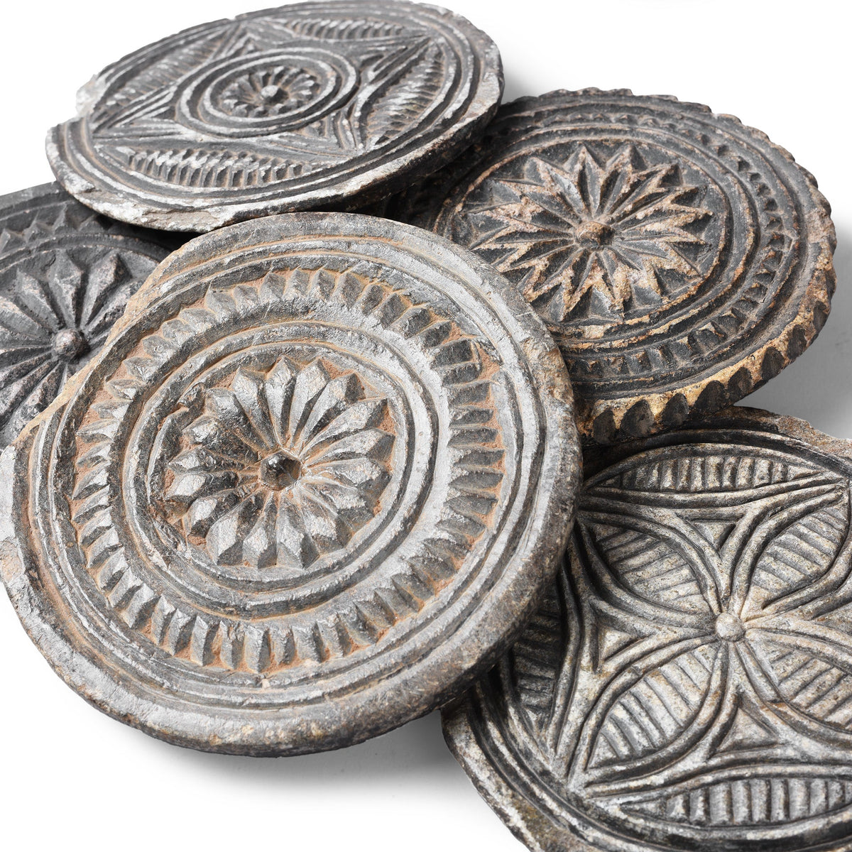 Vintage Stone Tepoy Coasters - Ca 1930