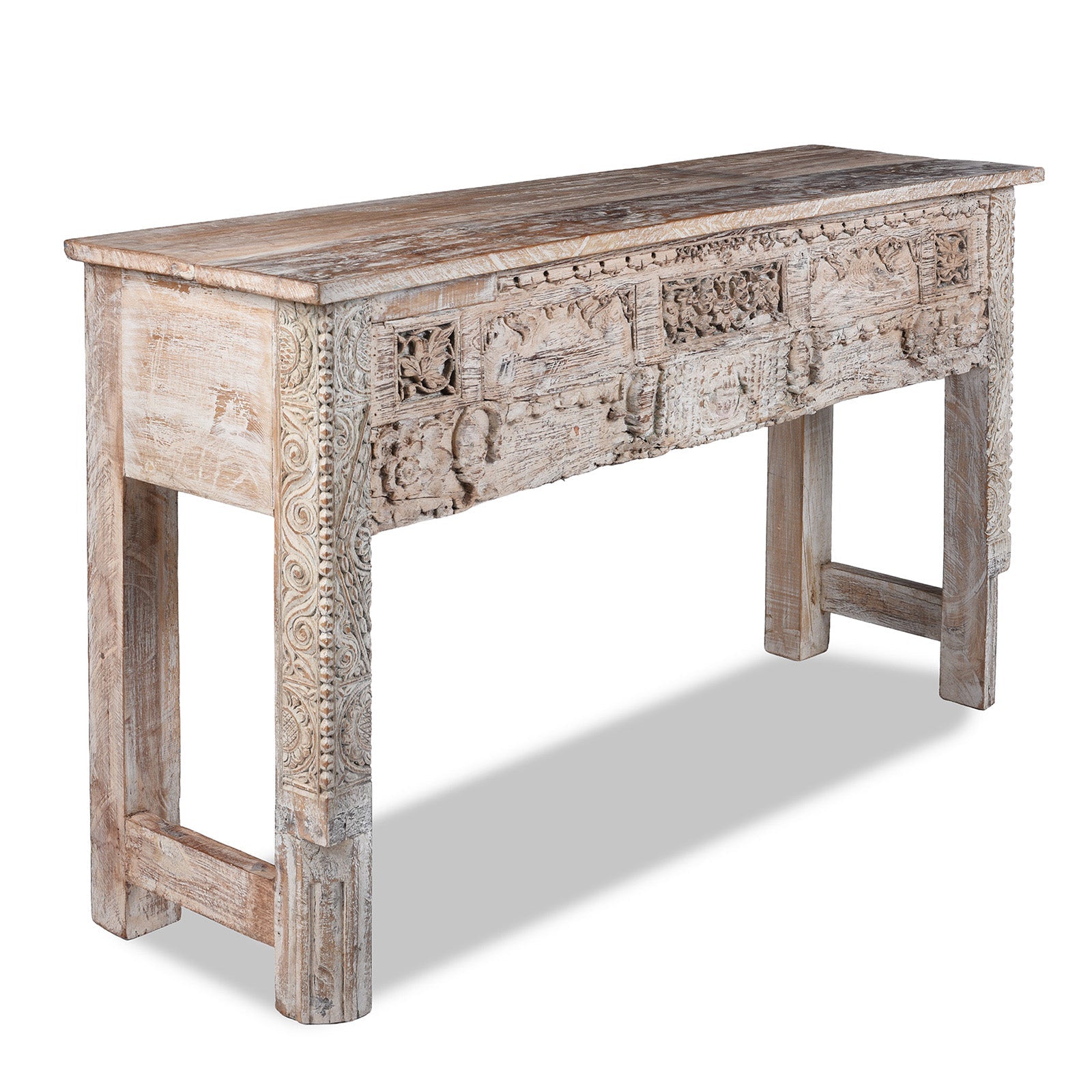 Indian Console Table Made From Reclaimed Teak