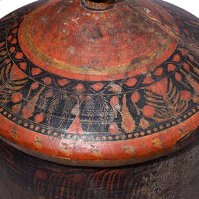 Lacquer Turban Box From Sindh - 19th Century