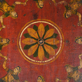 Painted Bajot Low Table From Nagaur - 19th Century