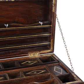 Rosewood 'Malabar' Document Box From Kutch - 19th Century