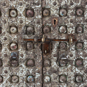 Painted Indian Door From Kutch - 19th Century