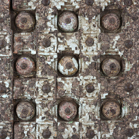 Painted Indian Door From Kutch - 19th Century