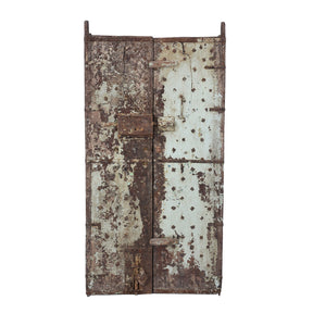 Painted Indian Door From Kutch - 19th Century