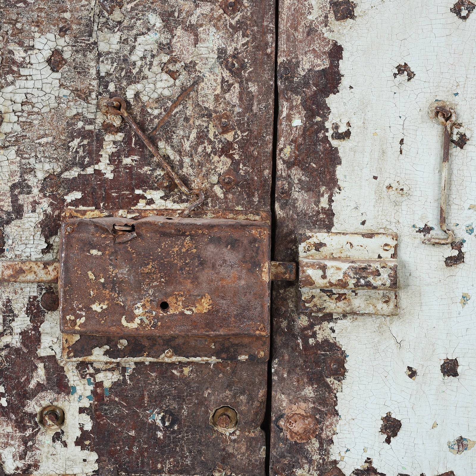 Painted Indian Door From Kutch - 19th Century