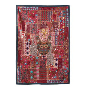 Vintage Patchwork Sari Wall Hanging