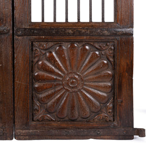 Indian Dog Gate From Gujarat - 19th Century