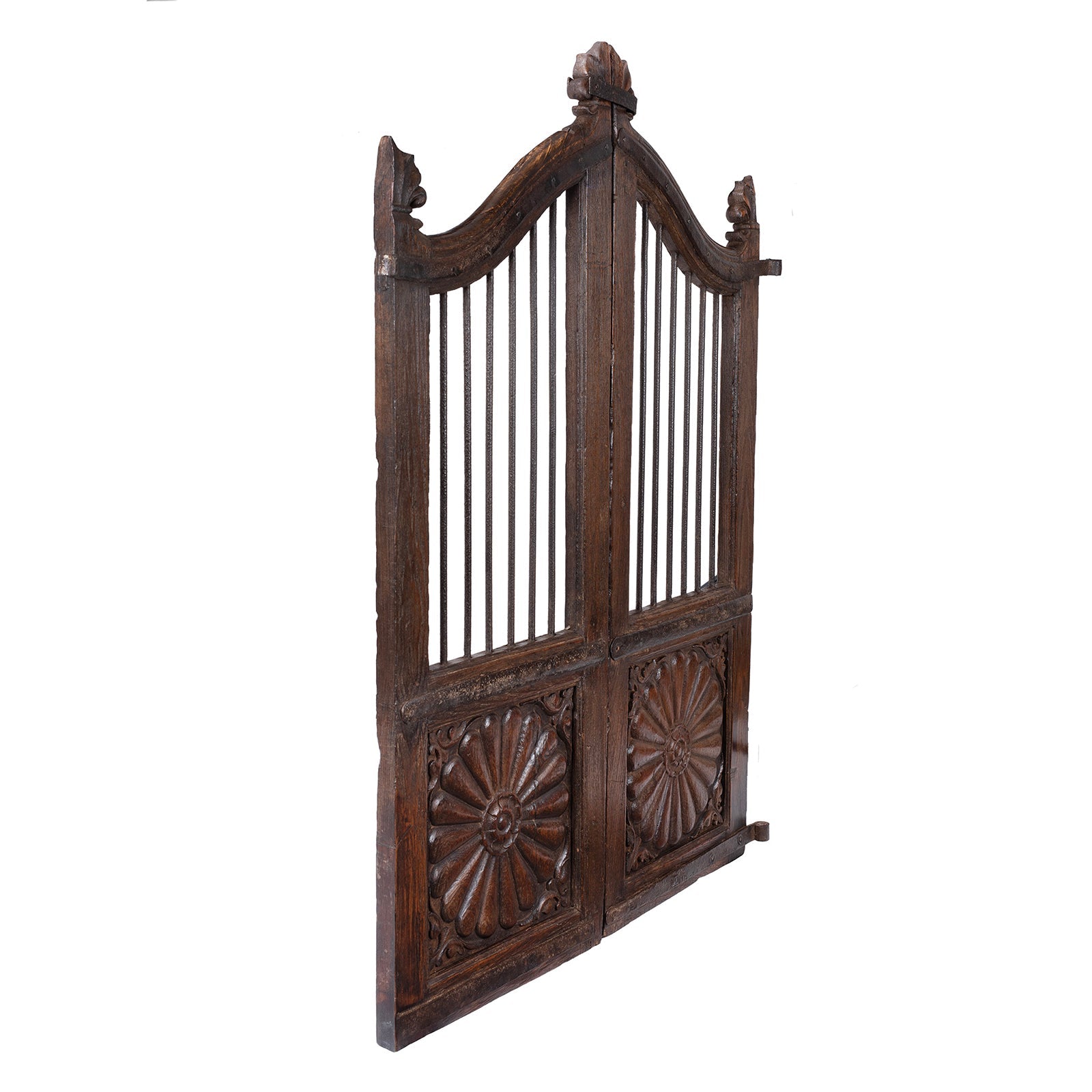 Indian Dog Gate From Gujarat - 19th Century