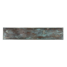 Green Painted Indian Reclaimed Teak Bench