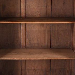 Glazed Teak Anglo Indian Book Cabinet - Ca 1910