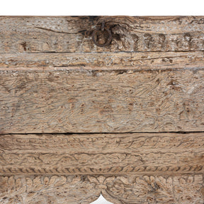 Carved Teak Window Mirror From Punjab - 18th Century