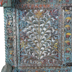 Painted Majus Dowry Chest From Saurashtra - 19th Century