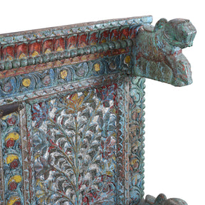 Painted Majus Dowry Chest From Saurashtra - 19th Century