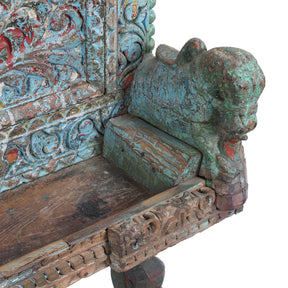 Painted Majus Dowry Chest From Saurashtra - 19th Century
