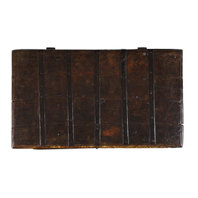 Iron Bound Indian Chest From Gujarat - 19thC