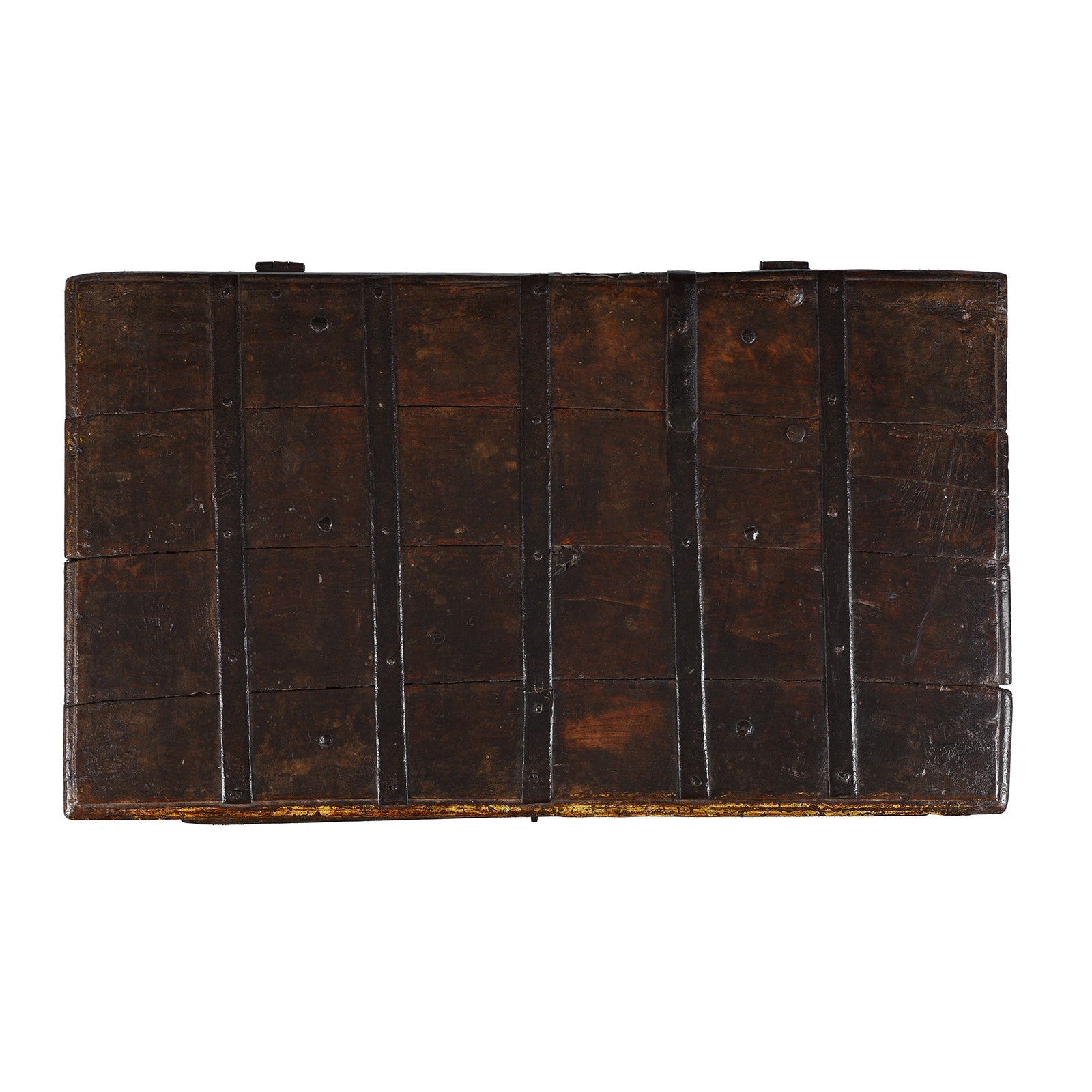 Iron Bound Indian Chest From Gujarat - 19thC