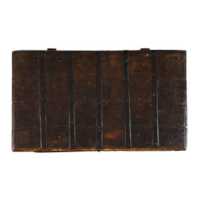 Iron Bound Indian Chest From Gujarat - 19thC