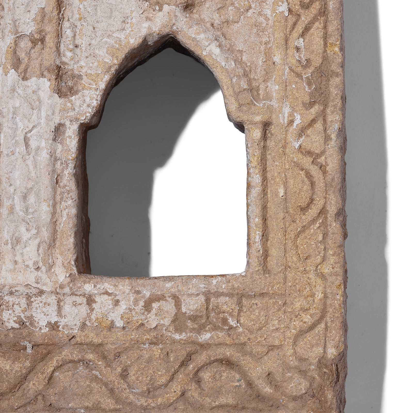 2 Way Stone Lamp Niche From Jaisalmer - 19th Century