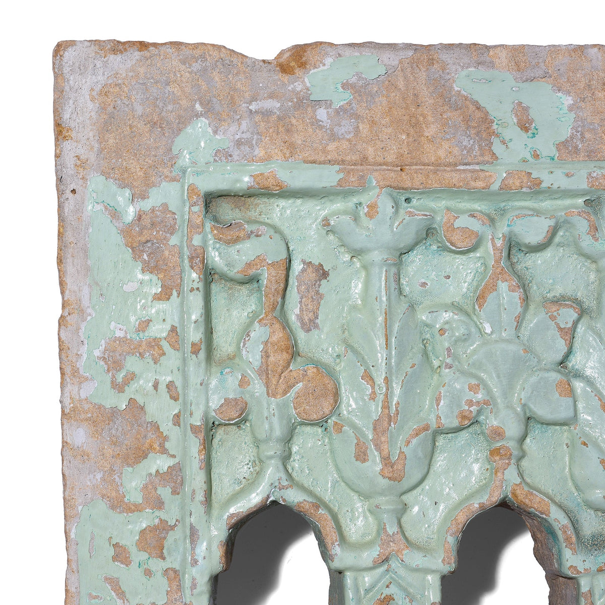 3 Way Stone Lamp Niche from Jaisalmer- 19th Century