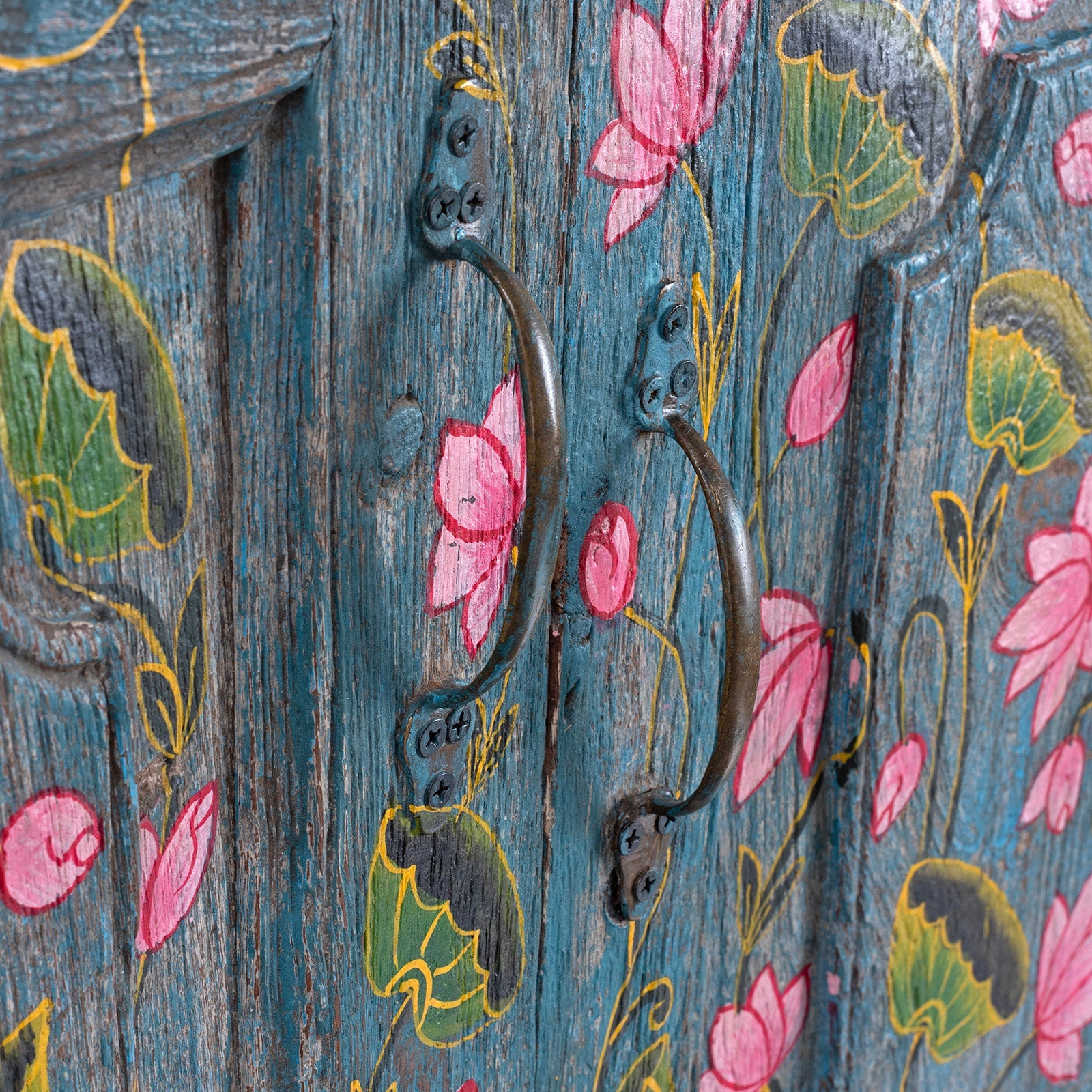 Painted Lotus Door & Frame