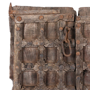 Carved Teak Window Shutter From Nagaur - 19th Century