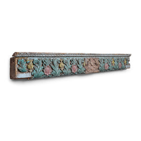 Painted Ganesh Lintel Panel From Kutch - 19th Century