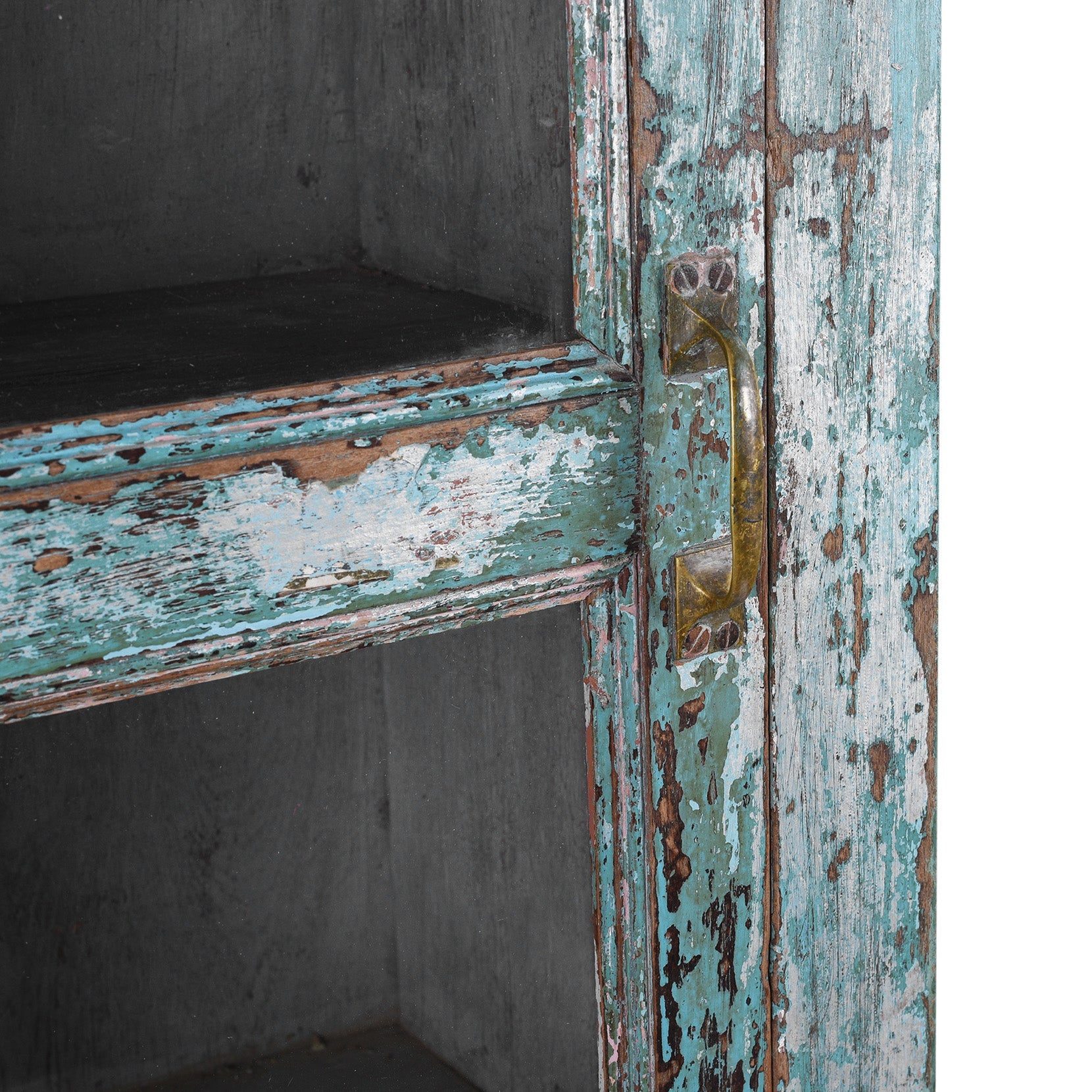 Painted Glazed Book Cabinet - Early 20th Century