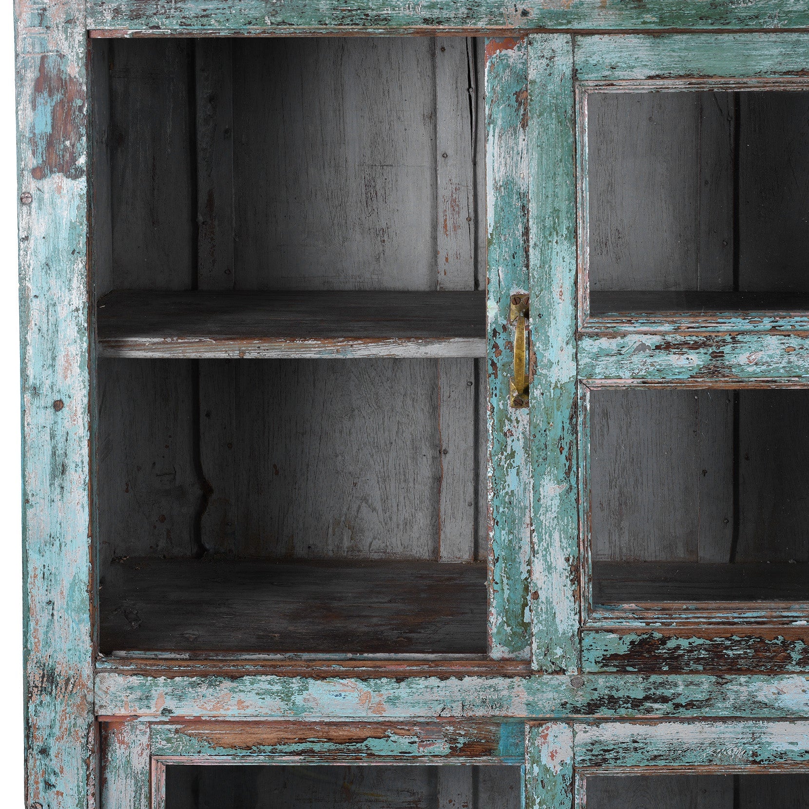 Painted Glazed Book Cabinet - Early 20th Century