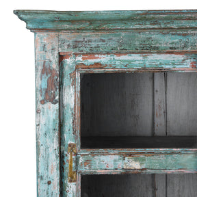 Painted Glazed Book Cabinet - Early 20th Century