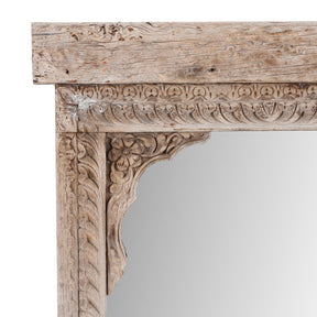Bleached Shekhawati Mirror - 19th Century