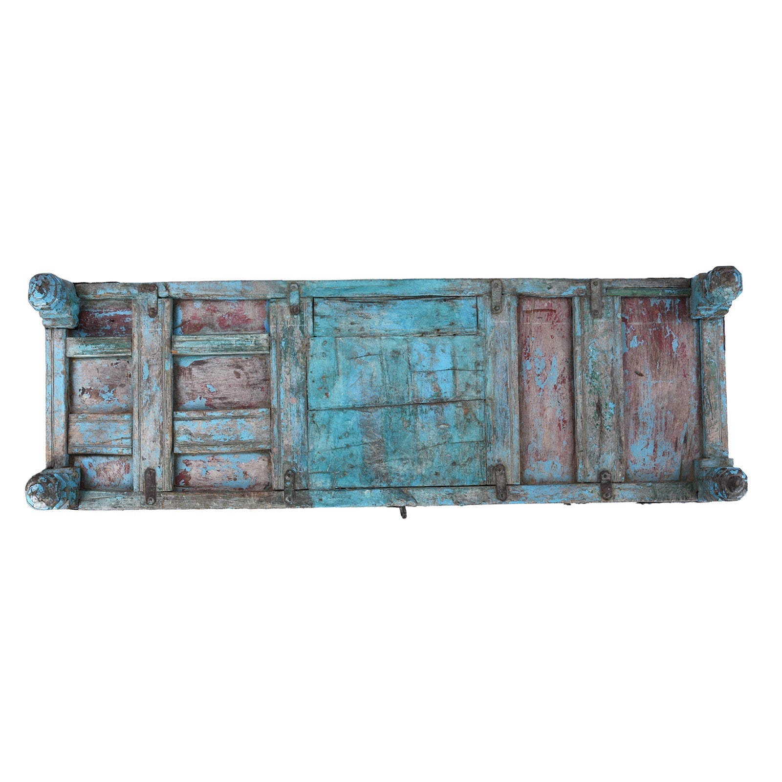 Carved Teak Indian Manjus Dowry Chest From Banswara - 19th Century