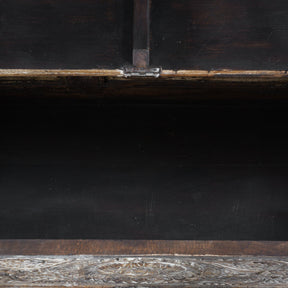 Carved Blanket Chest Made From Reclaimed Teak